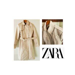 ZARA Trench Coat w Belt (NWT) Sz S